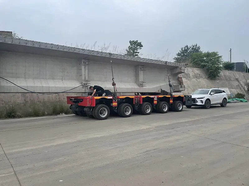Hydraulic Modular Trailer for Bridge Beam Transport Hydraulic Modular Trailer for Bridge Beam Transport